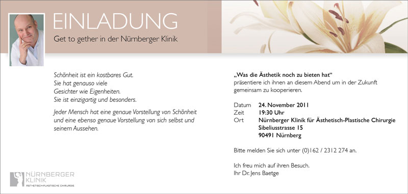 Grafik Design - Restylane Einladung